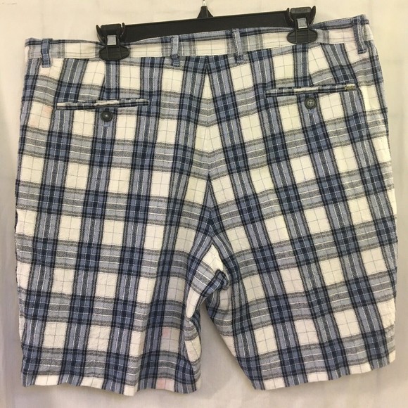Michael Michael Kors Mens Size 36 Flat Front Cotton and Linen Shorts Pla… - Picture 6 of 6